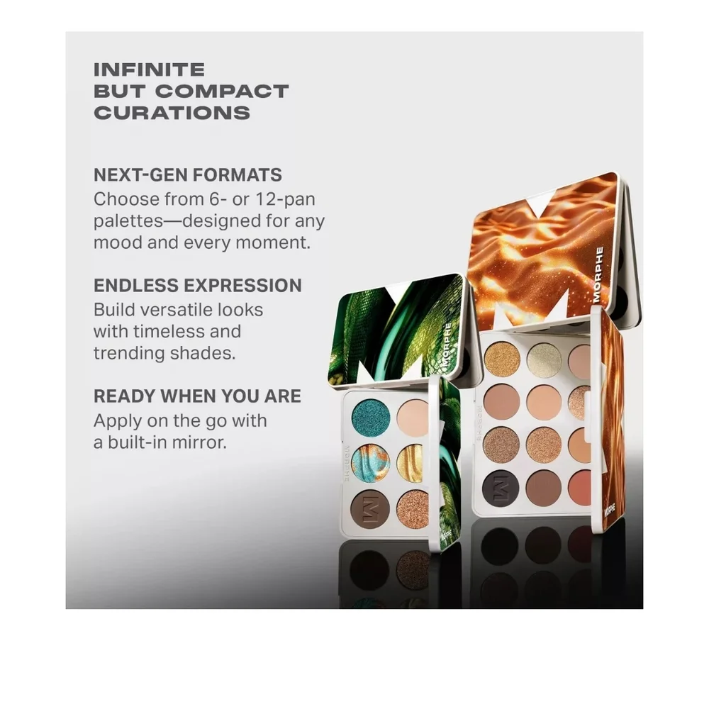 Morphe ChromaPlus 12-Pan Eyeshadow Palette (Moon Stone) ✨ 🆕
